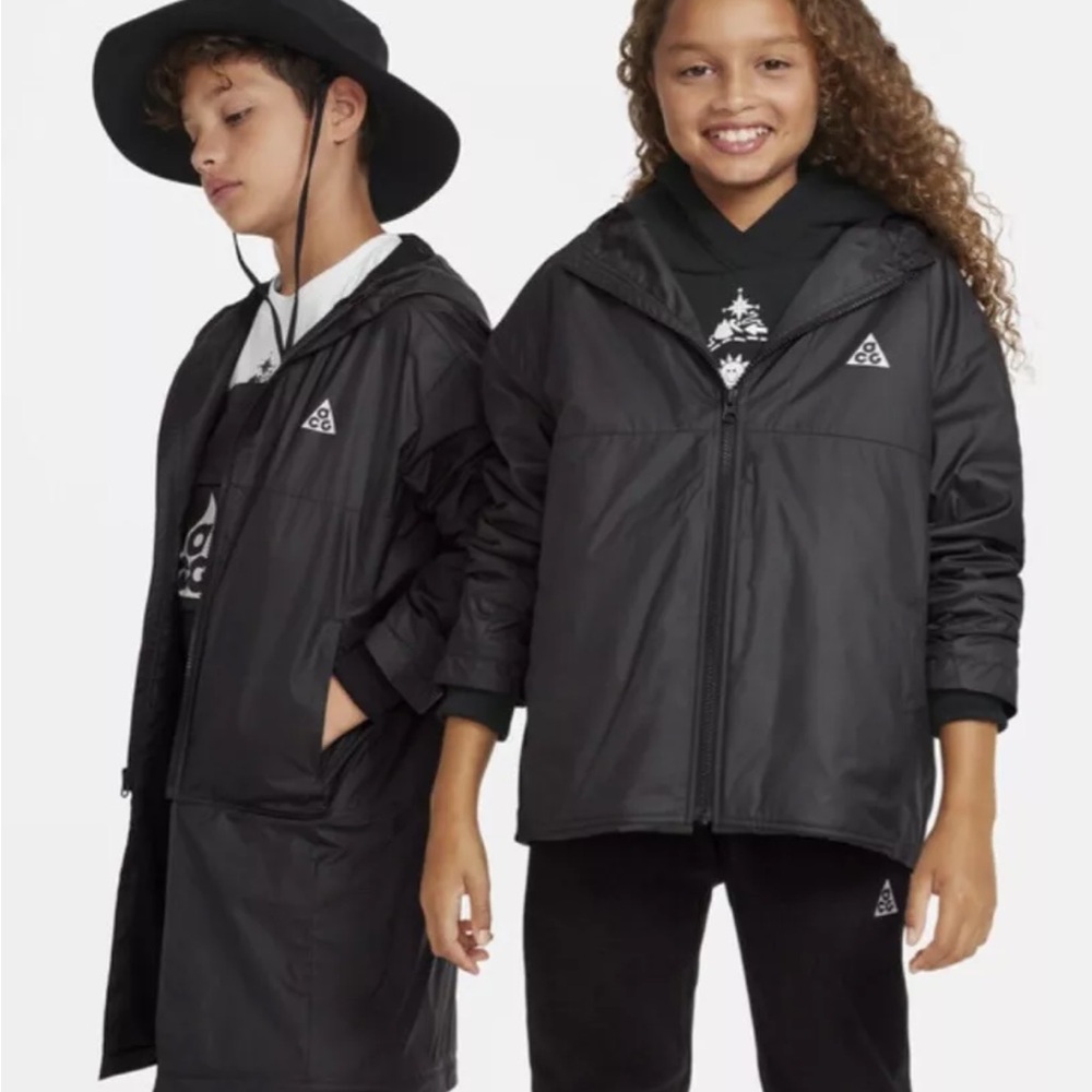 Nike ACG Storm-Fit Convertible Jacket L Black DQ8732-010 Rain Wind Trail Hike XL